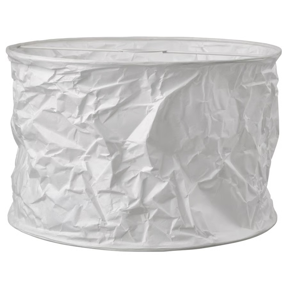Ikea FJÄLLMIL Pendant lamp shade, White, Wrinkled Rice paper 13" NEW